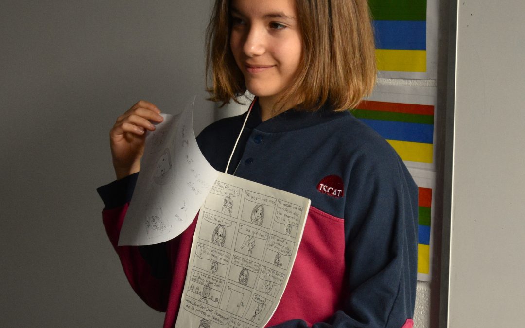 📚 Preparing for Sant Jordi in Catalan Class! 🏰🐉